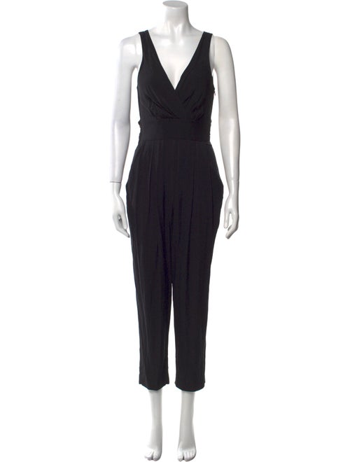 Theory Silk Plunge Neckline Jumpsuit