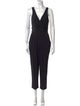 Theory Silk Plunge Neckline Jumpsuit