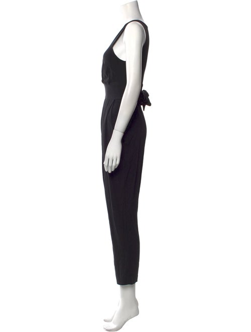 Theory Silk Plunge Neckline Jumpsuit