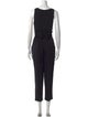 Theory Silk Plunge Neckline Jumpsuit