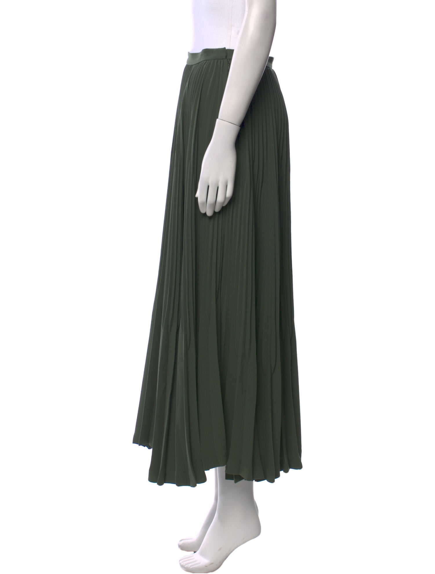 Theory Pleated Accents Midi Length Skirt