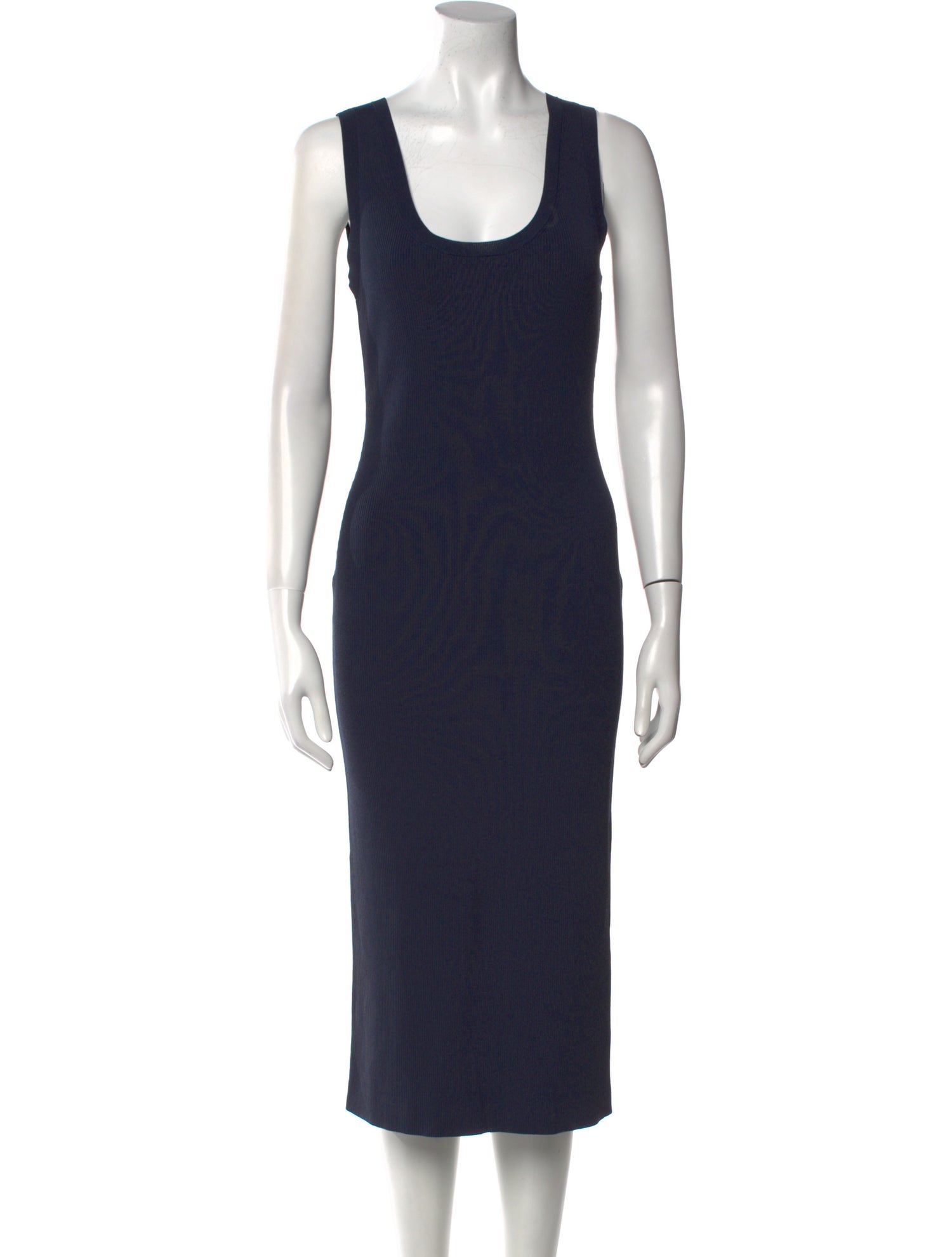 Theory Scoop Neck Midi Length Dress