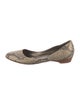 Theory Snakeskin Animal Print Flats