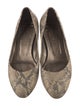 Theory Snakeskin Animal Print Flats