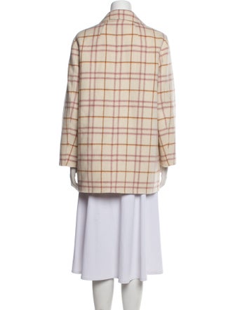 Theory Wool Plaid Print Blazer