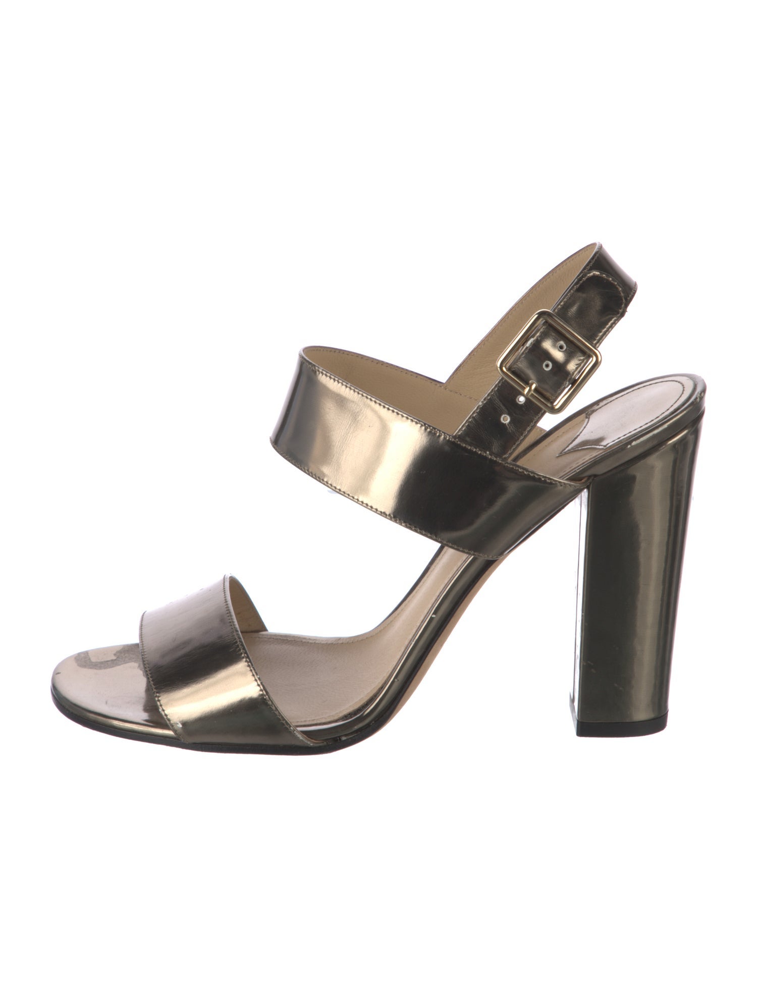 Theory Patent Leather Slingback Sandals