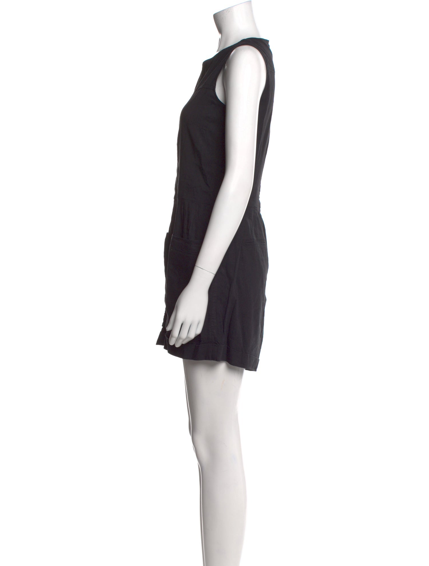 Theory Linen Scoop Neck Romper