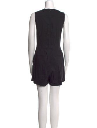 Theory Linen Scoop Neck Romper