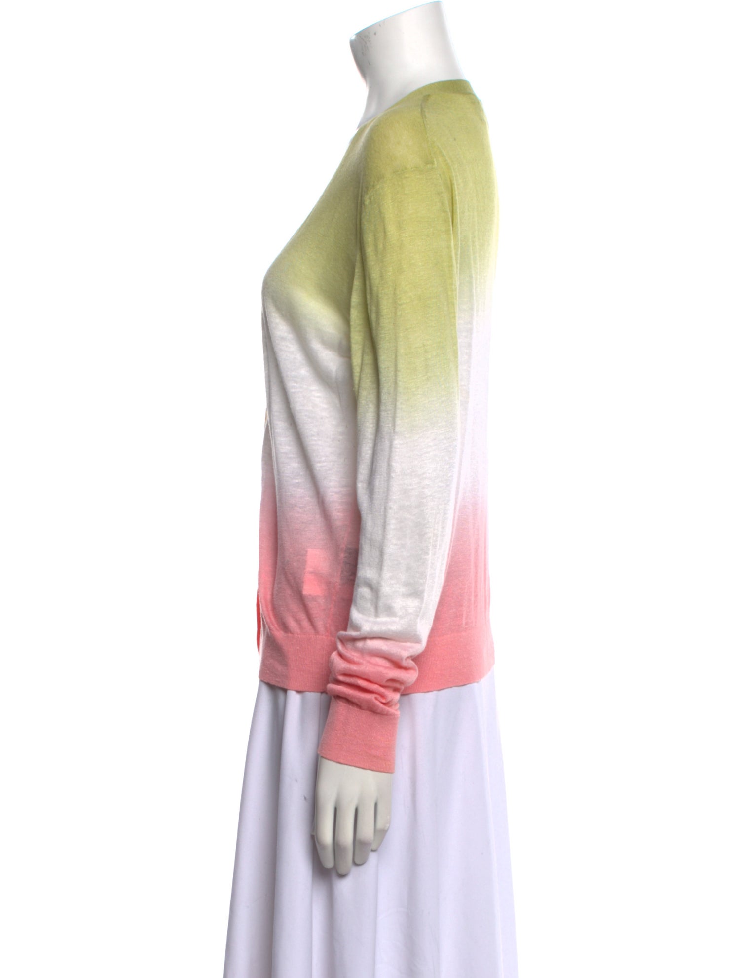 Theory Linen Tie-Dye Print Sweater