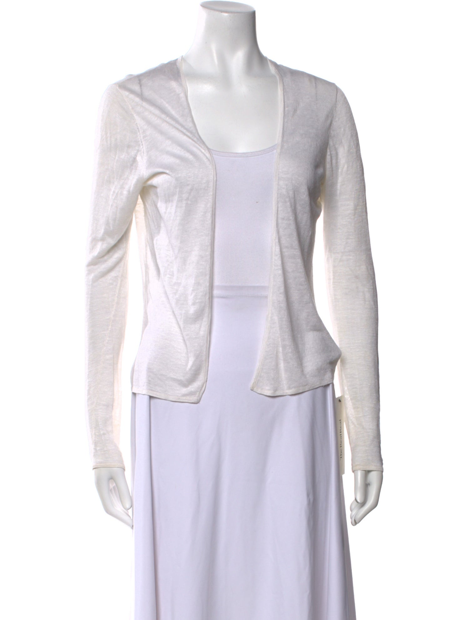 Theory Linen Open Front Sweater