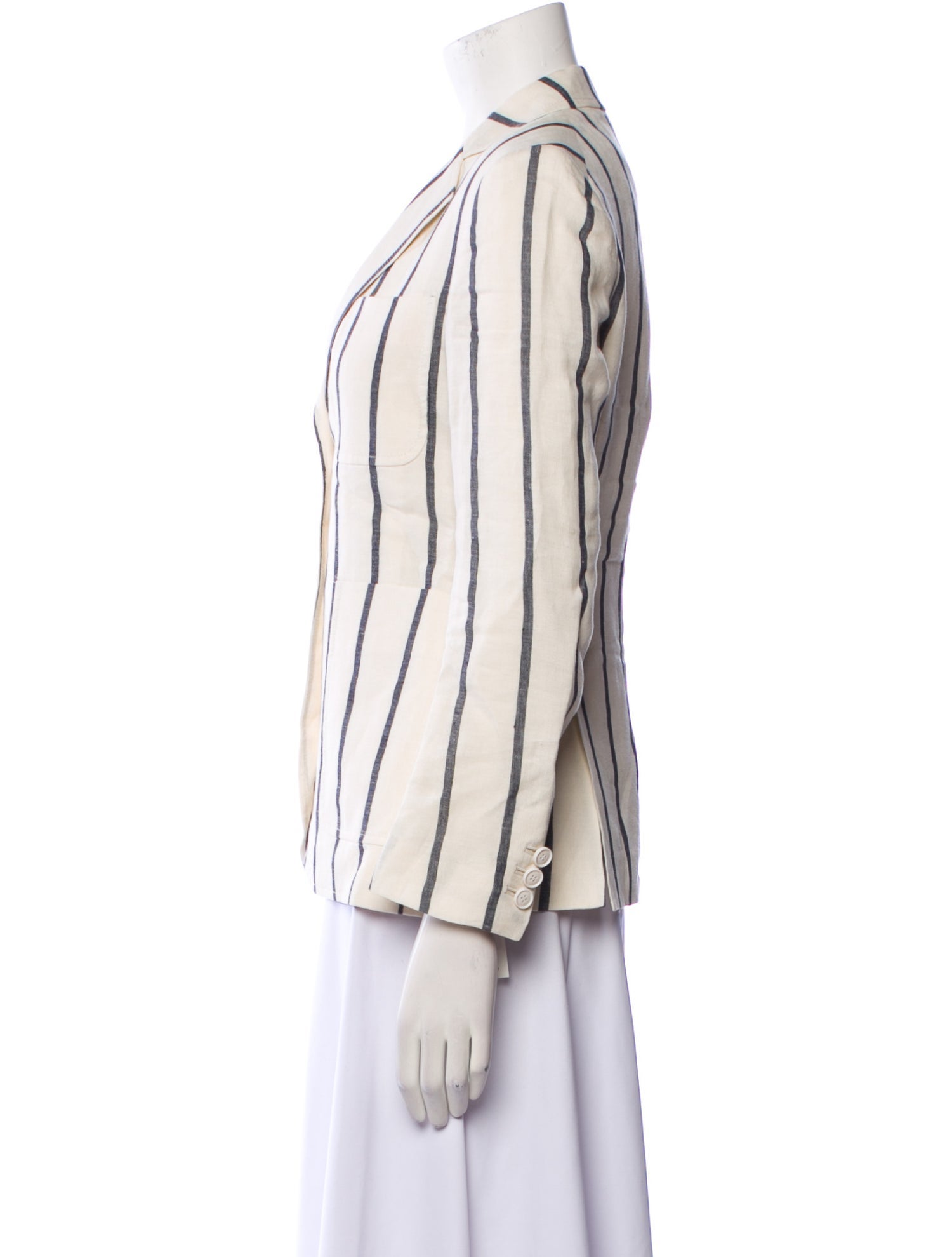Theory Linen Striped Blazer