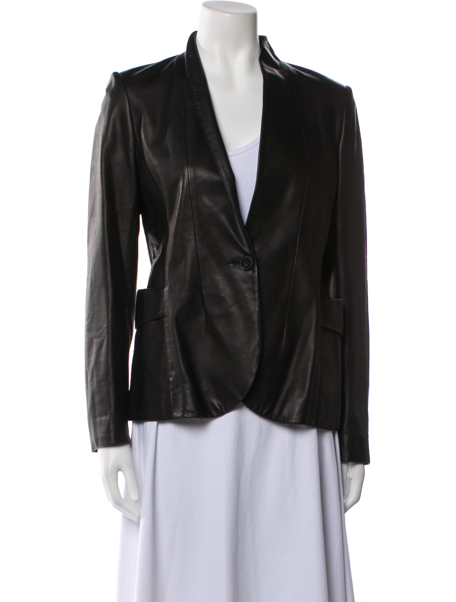 Theory Leather Blazer