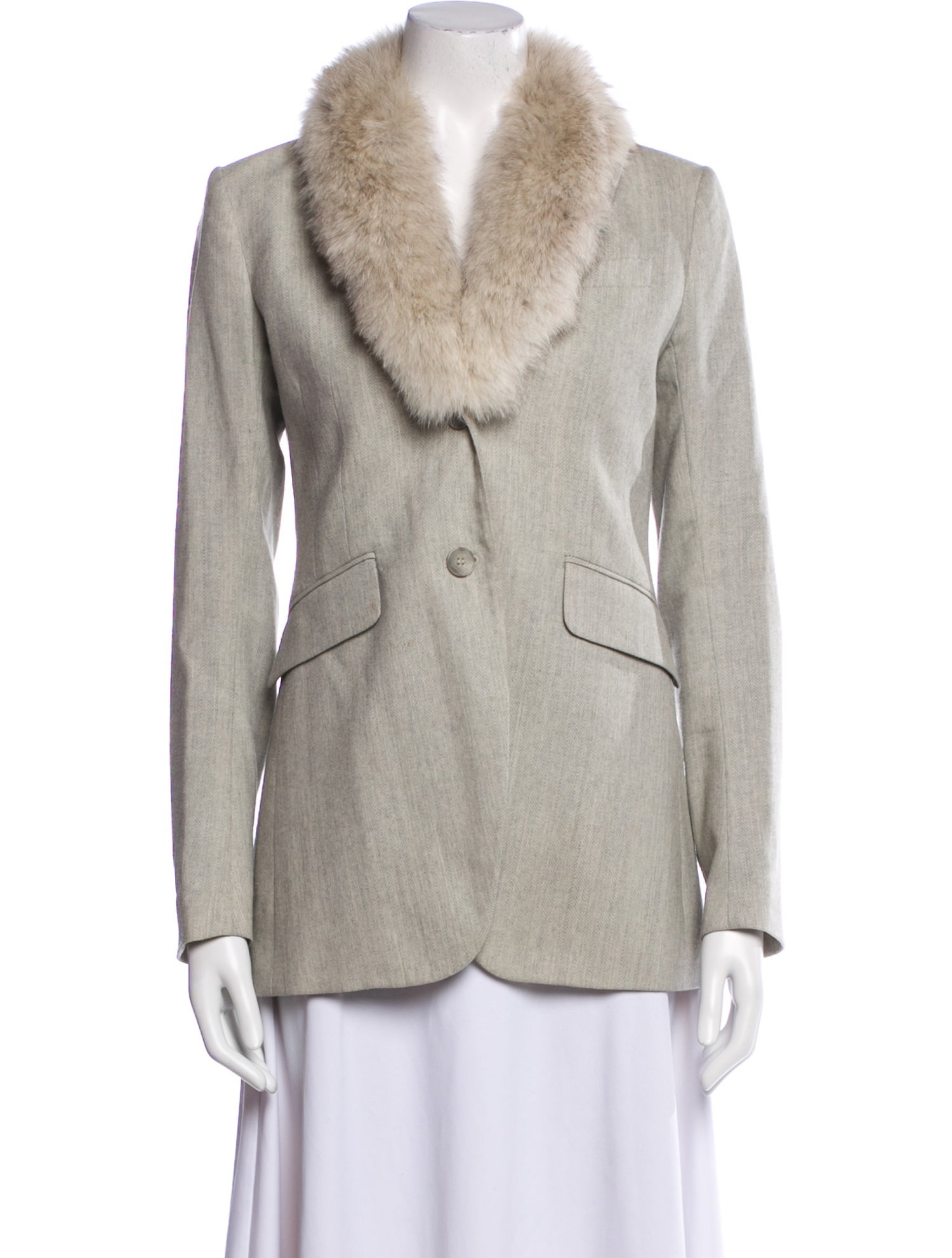 Theory Wool Fur Jacket