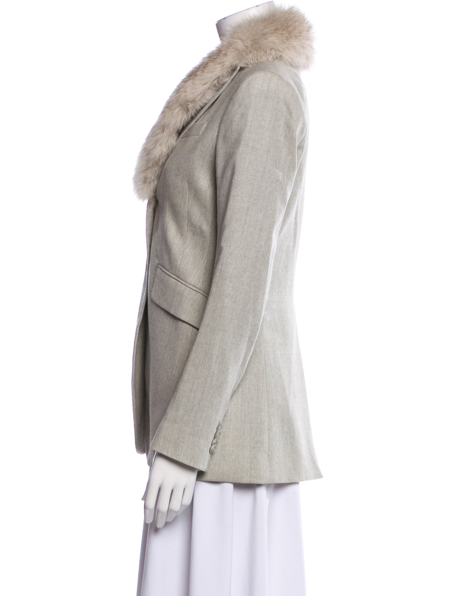 Theory Wool Fur Jacket