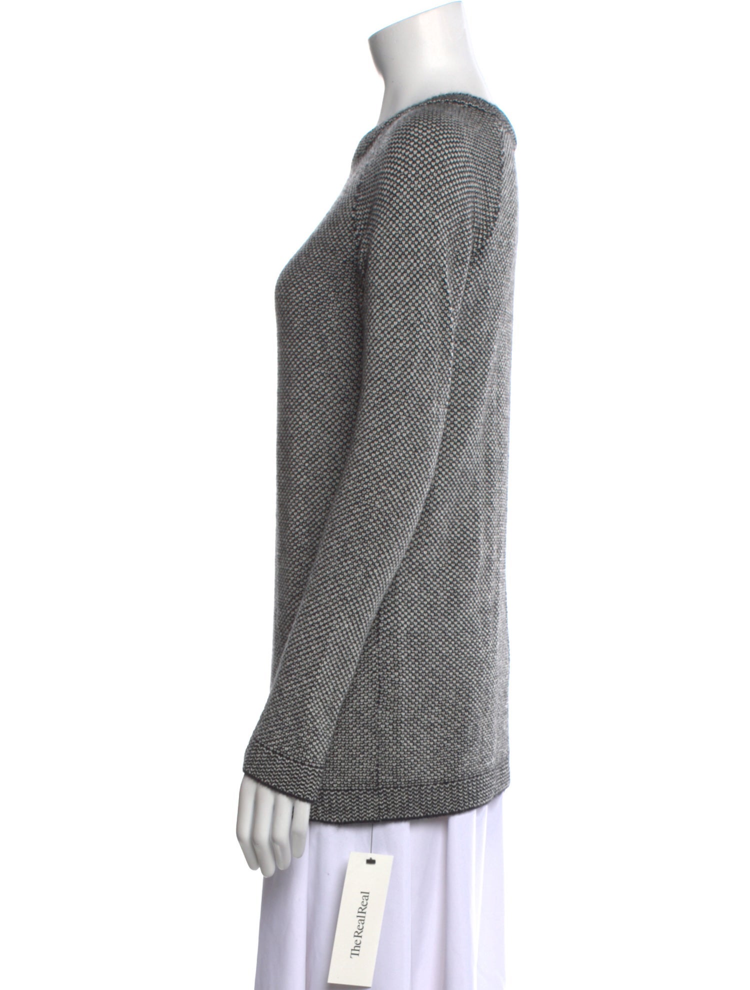 Theory Cashmere Bateau Neckline Sweater