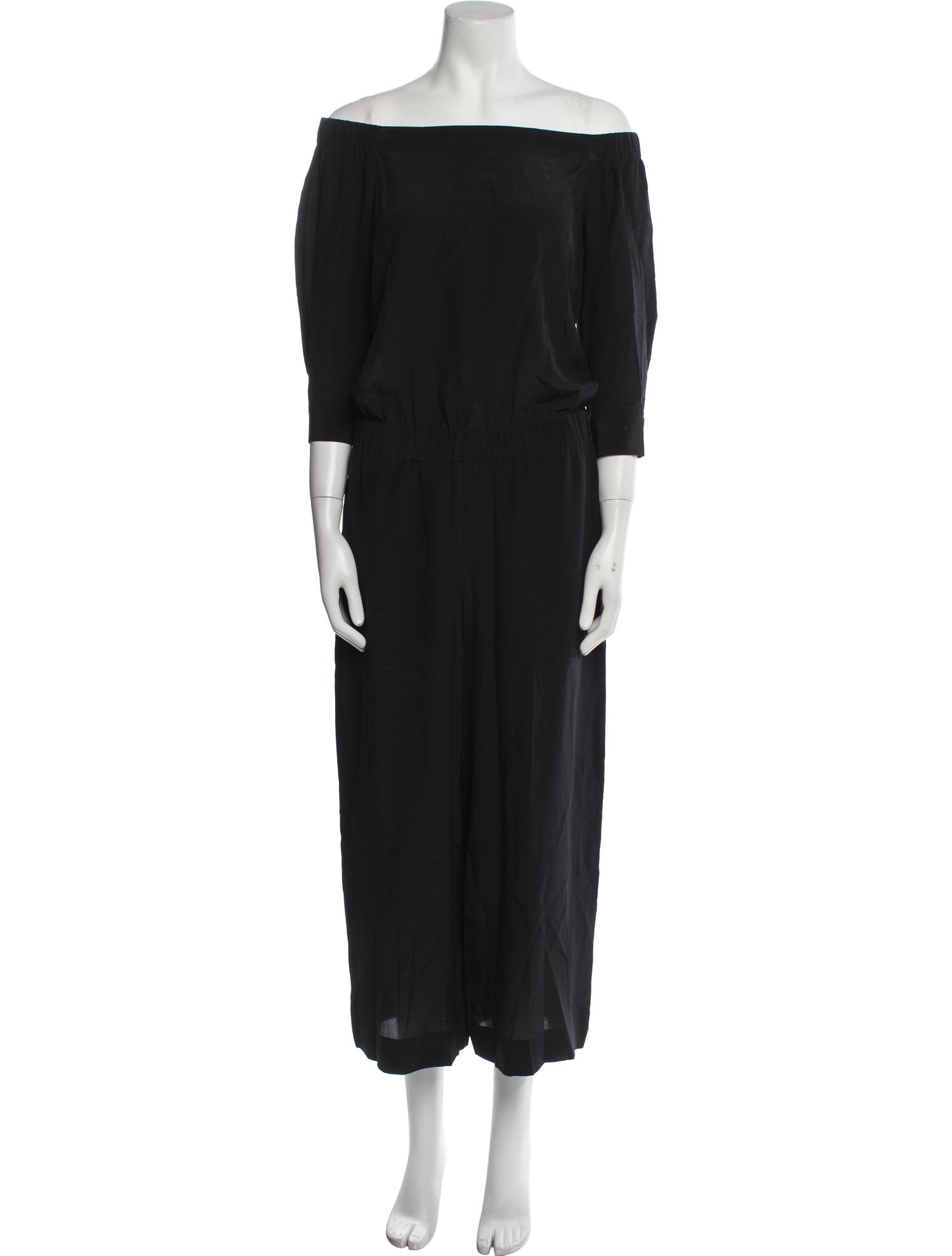 Theory Silk Off-The-Shoulder Jumpsuit