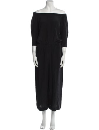 Theory Silk Off-The-Shoulder Jumpsuit