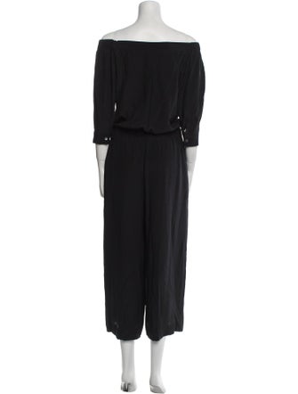 Theory Silk Off-The-Shoulder Jumpsuit