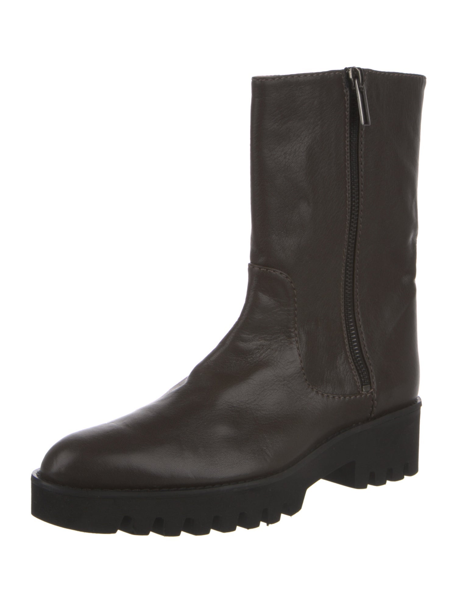Theory Leather Moto Boots