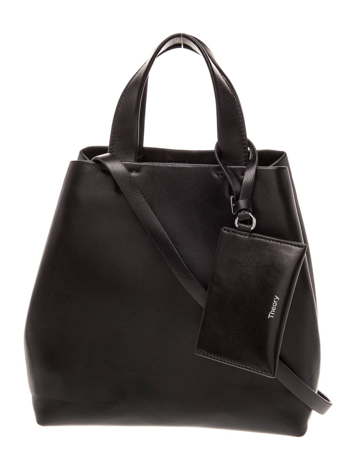 Theory Leather Top Handle Bag