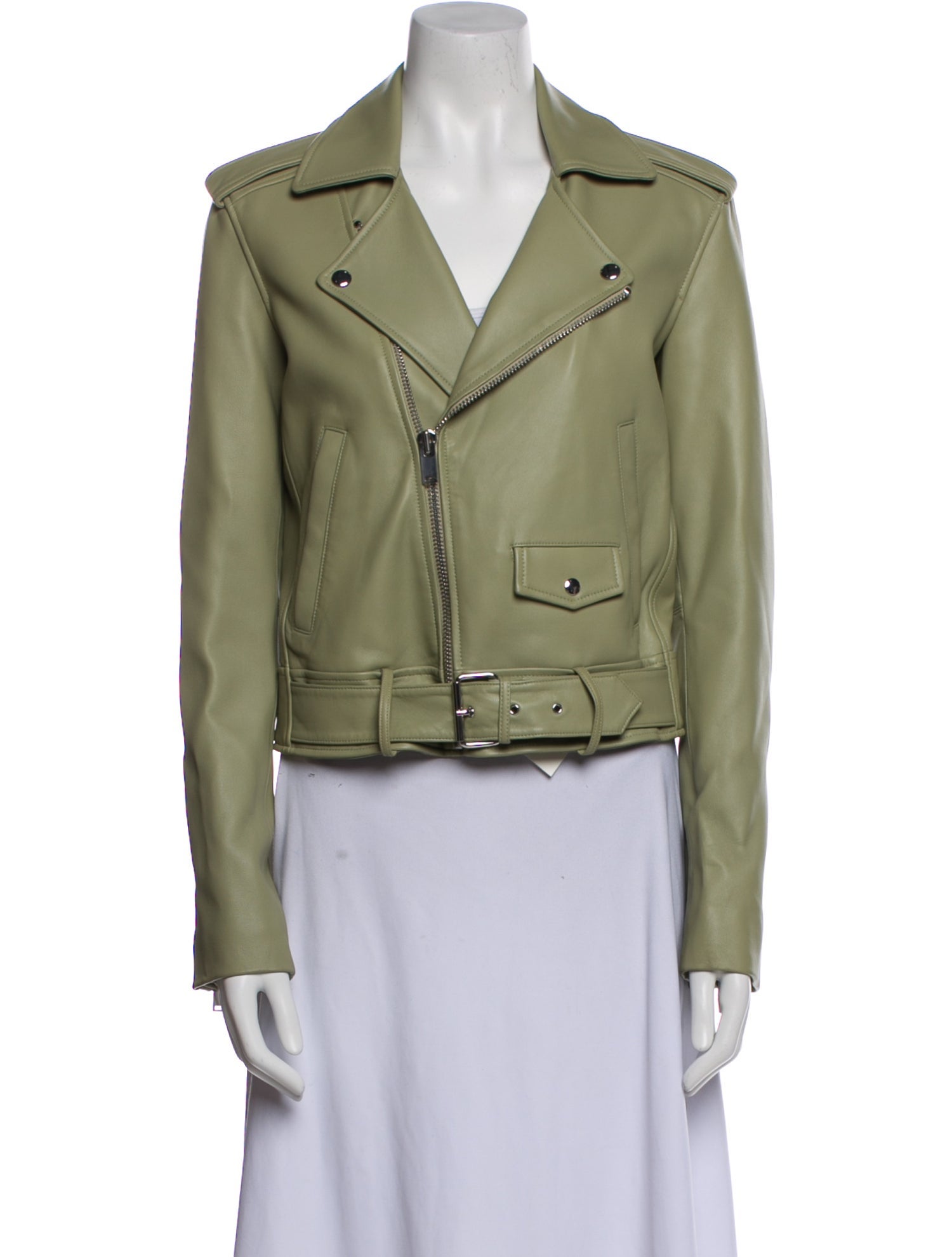 Theory Lamb Leather Biker Jacket