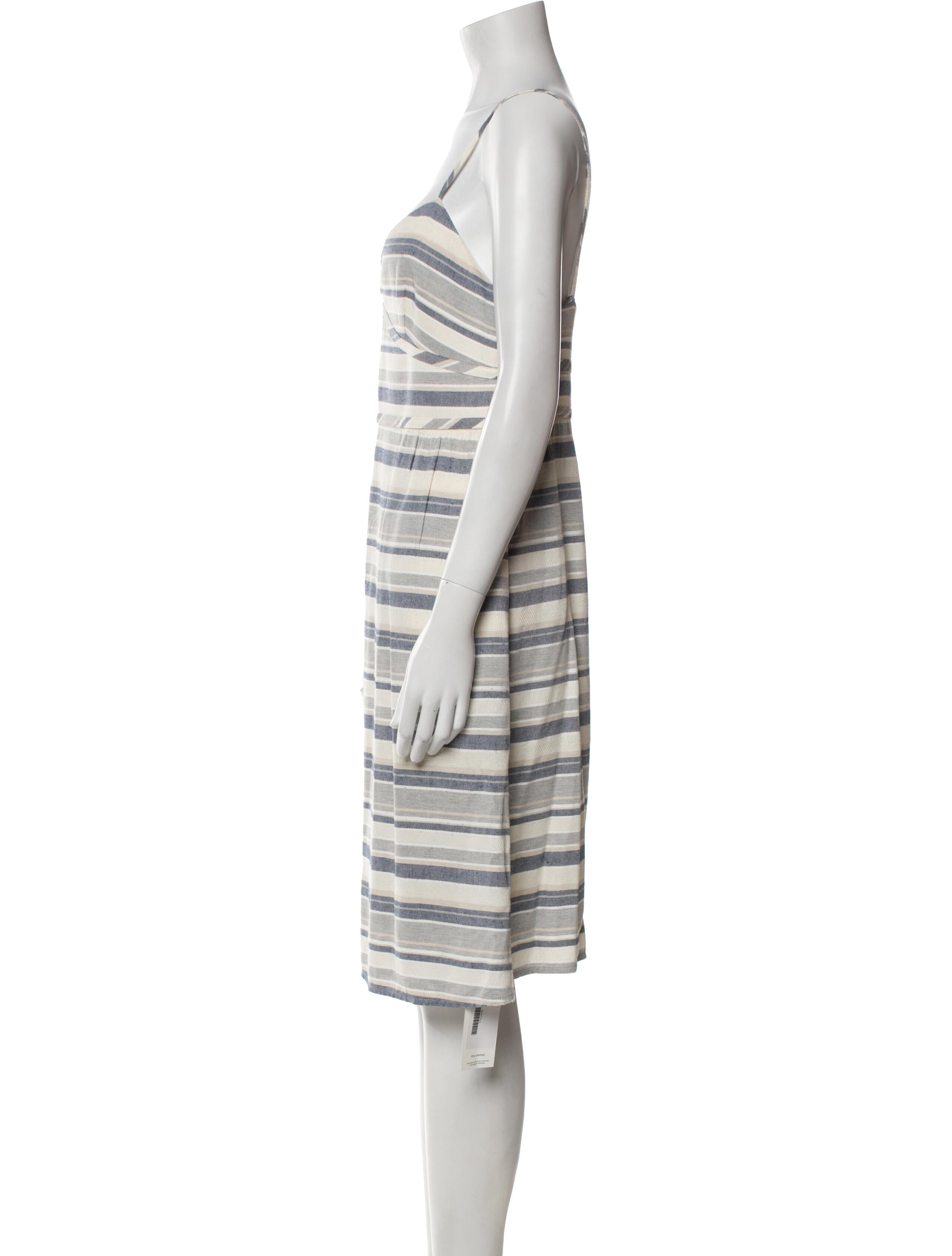 Theory Striped Knee-Length Dress