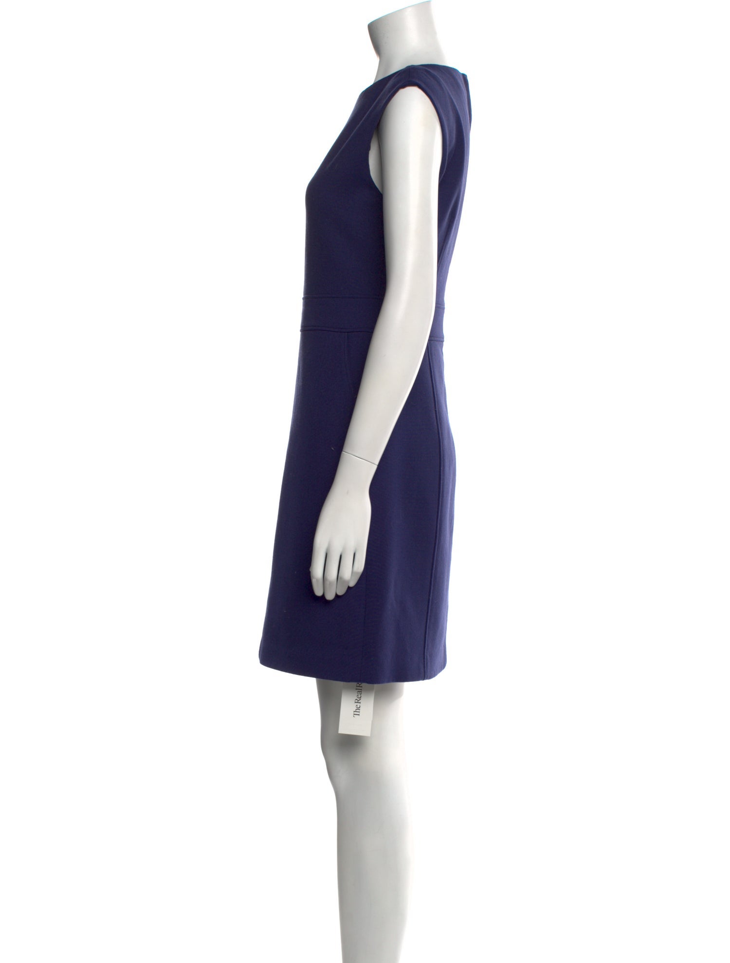 Theory Bateau Neckline Mini Dress