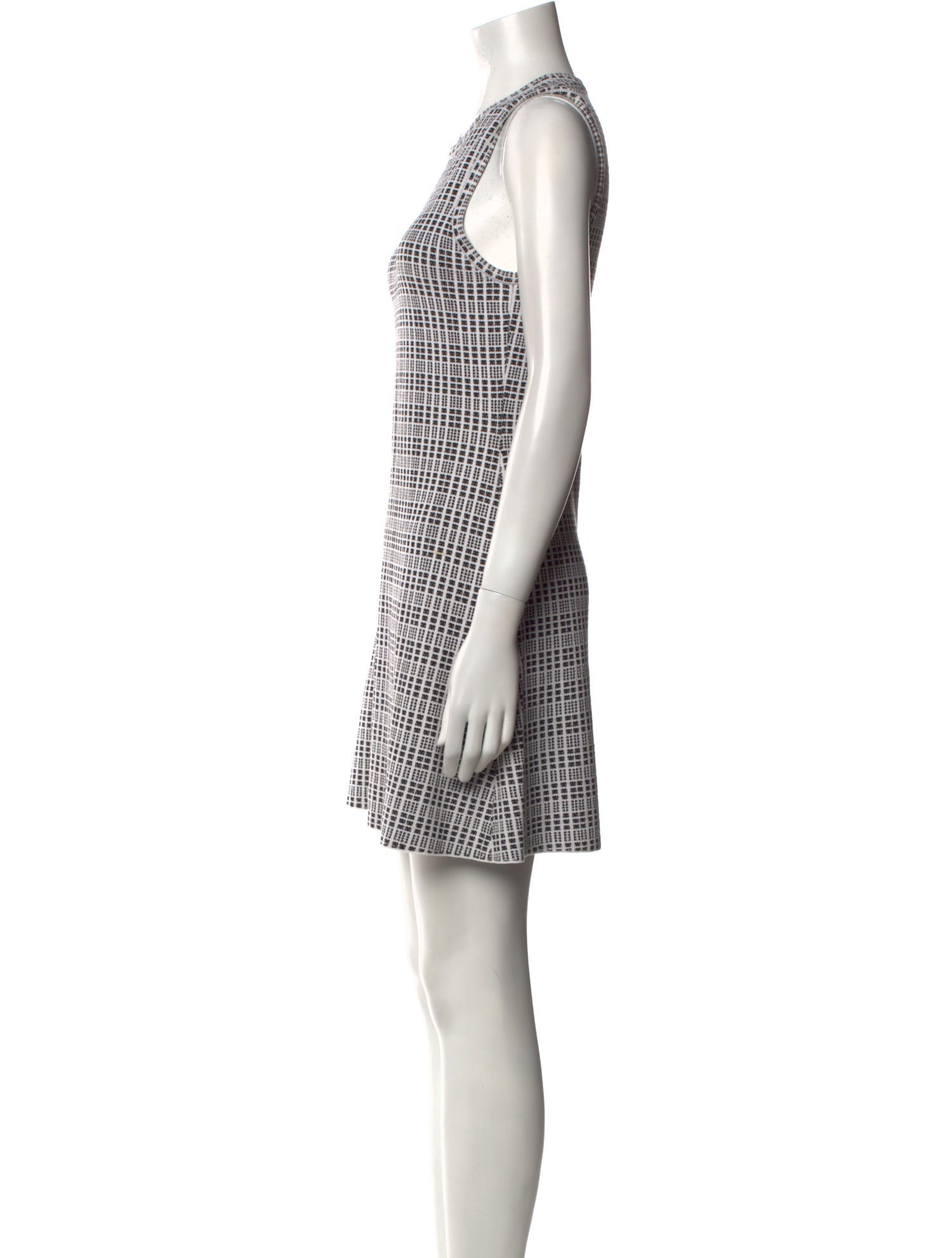 Theory Plaid Print Mini Dress
