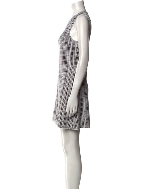Theory Plaid Print Mini Dress