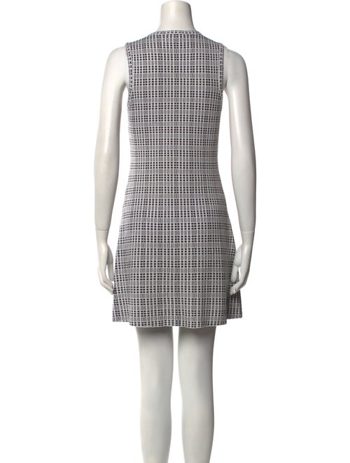 Theory Plaid Print Mini Dress