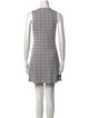 Theory Plaid Print Mini Dress