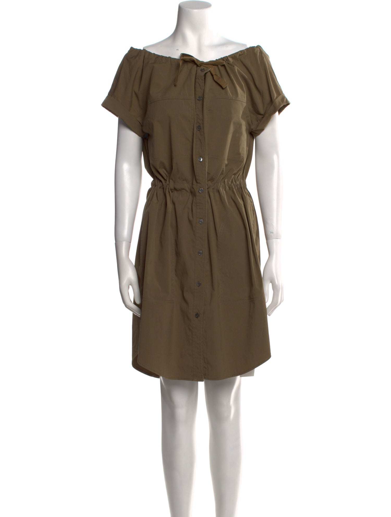 Theory Off-The-Shoulder Mini Dress