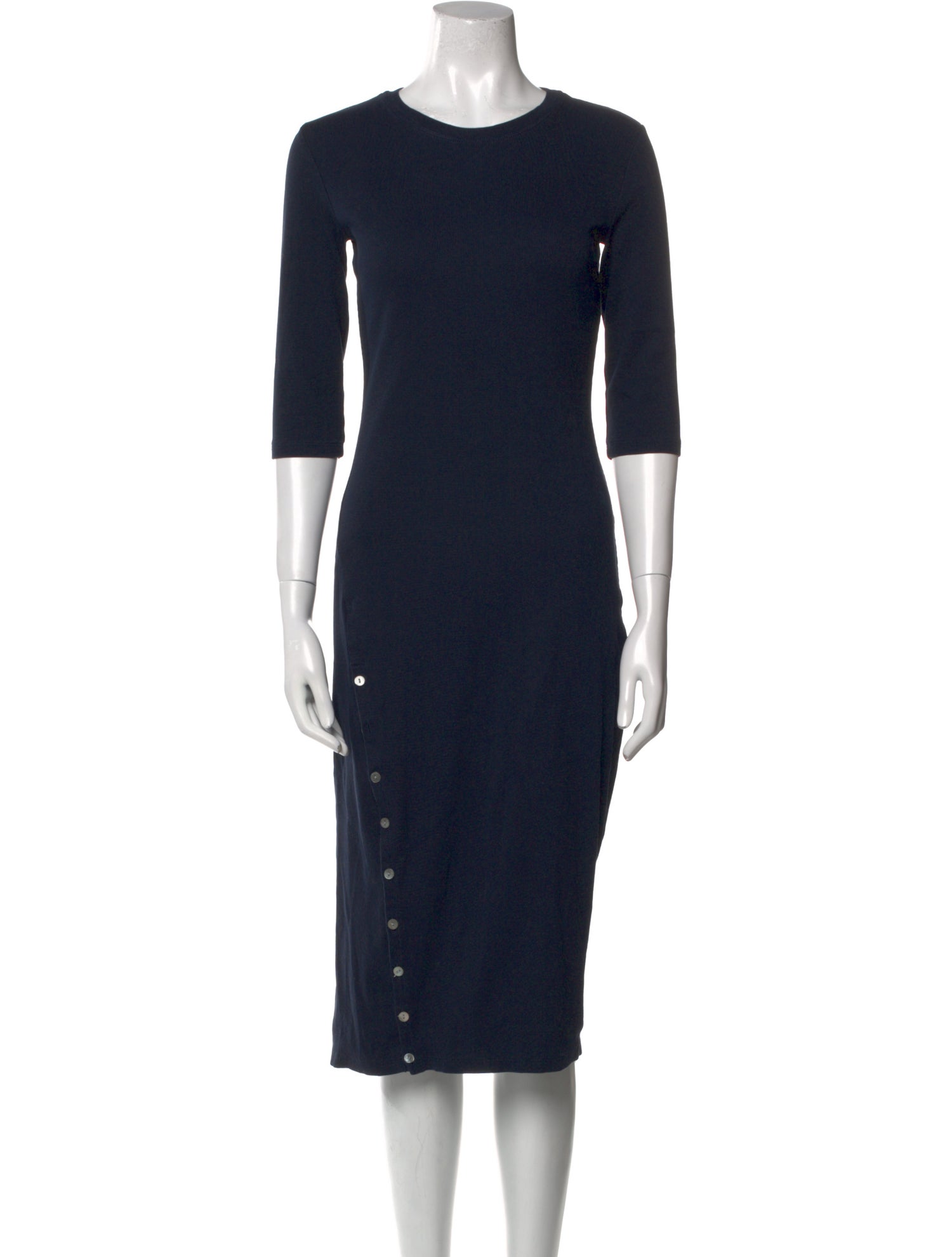 Theory Crew Neck Midi Length Dress