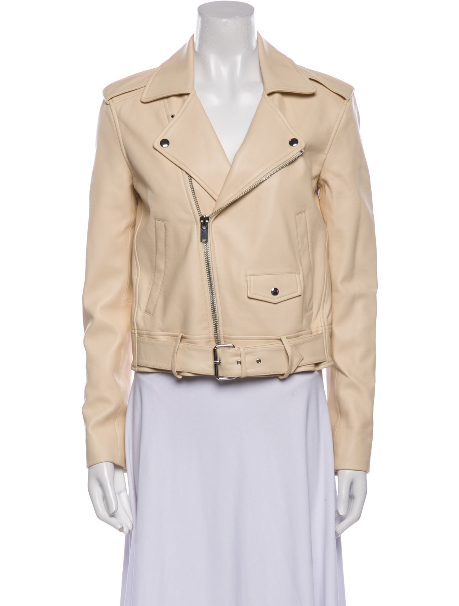 Theory Lamb Leather Biker Jacket