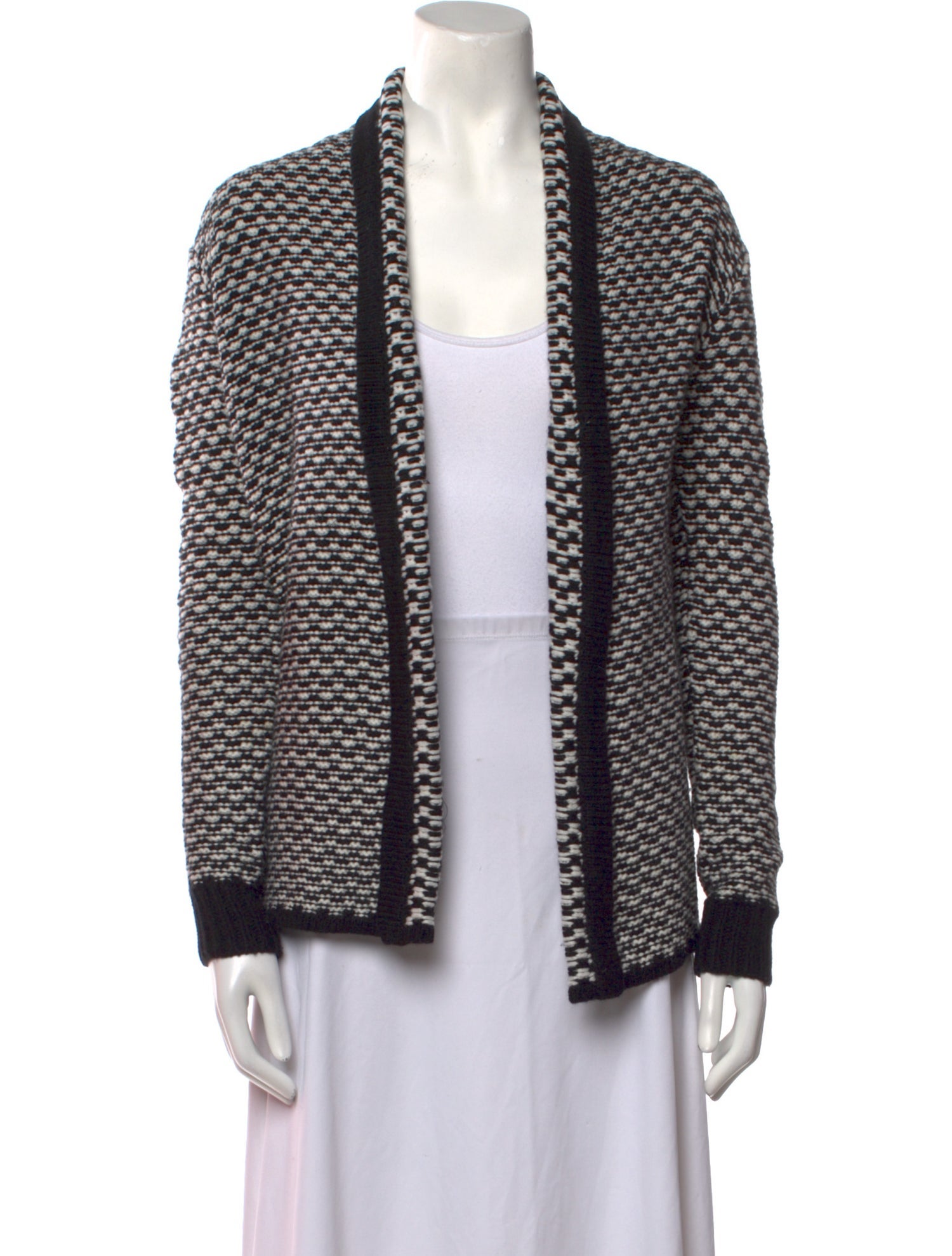 Theory Wool Tweed Pattern Sweater