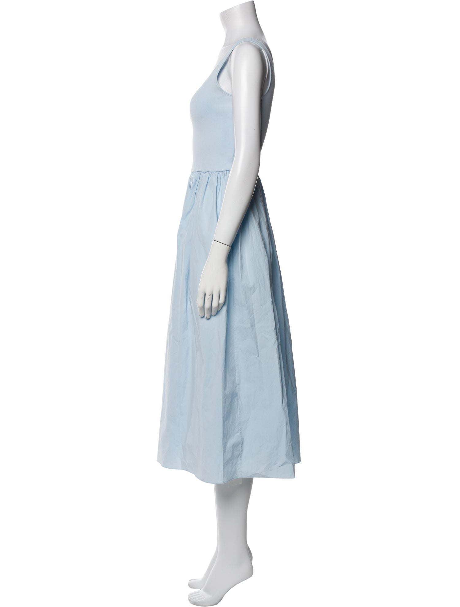 Theory Scoop Neck Midi Length Dress