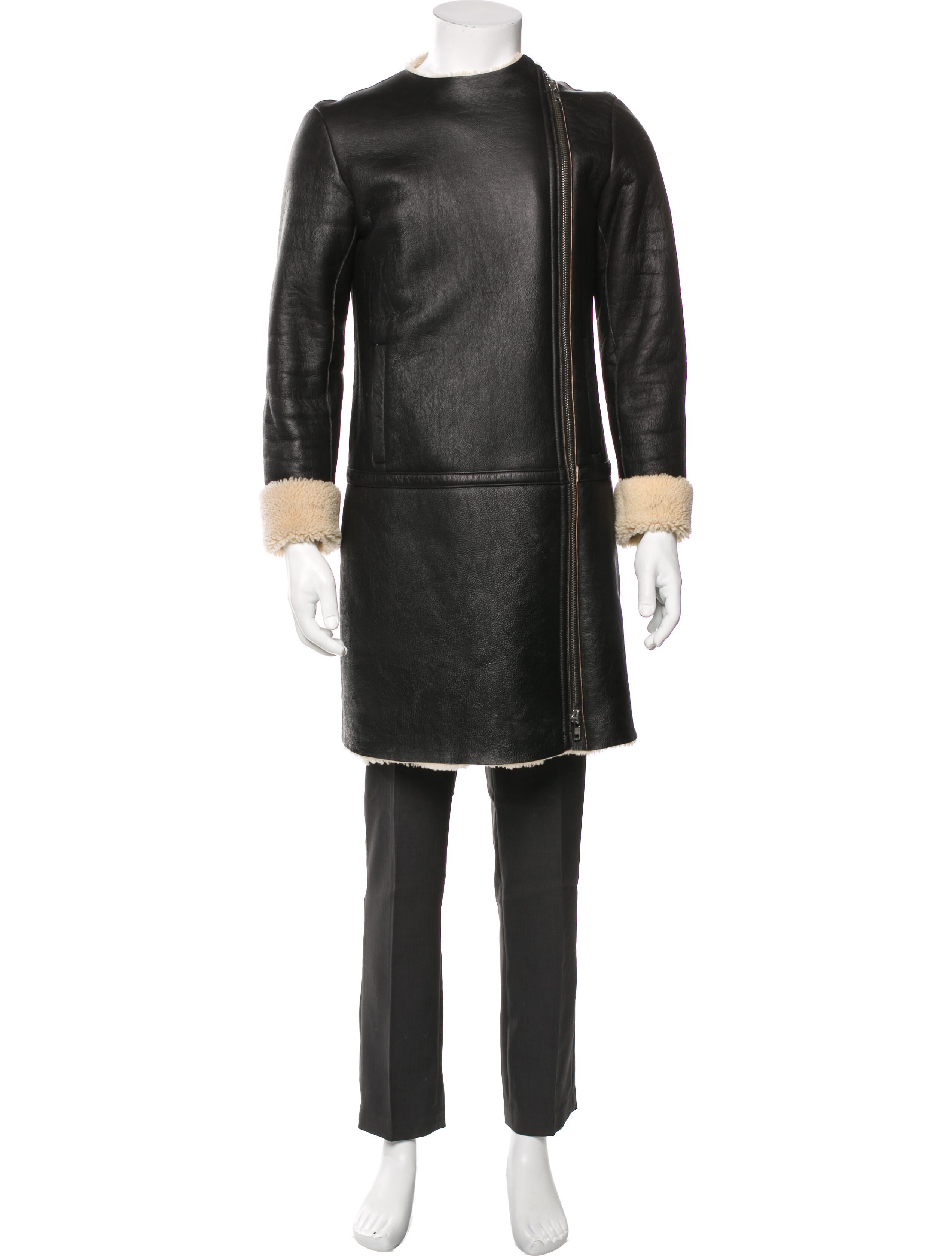 Theory Lamb Leather Overcoat