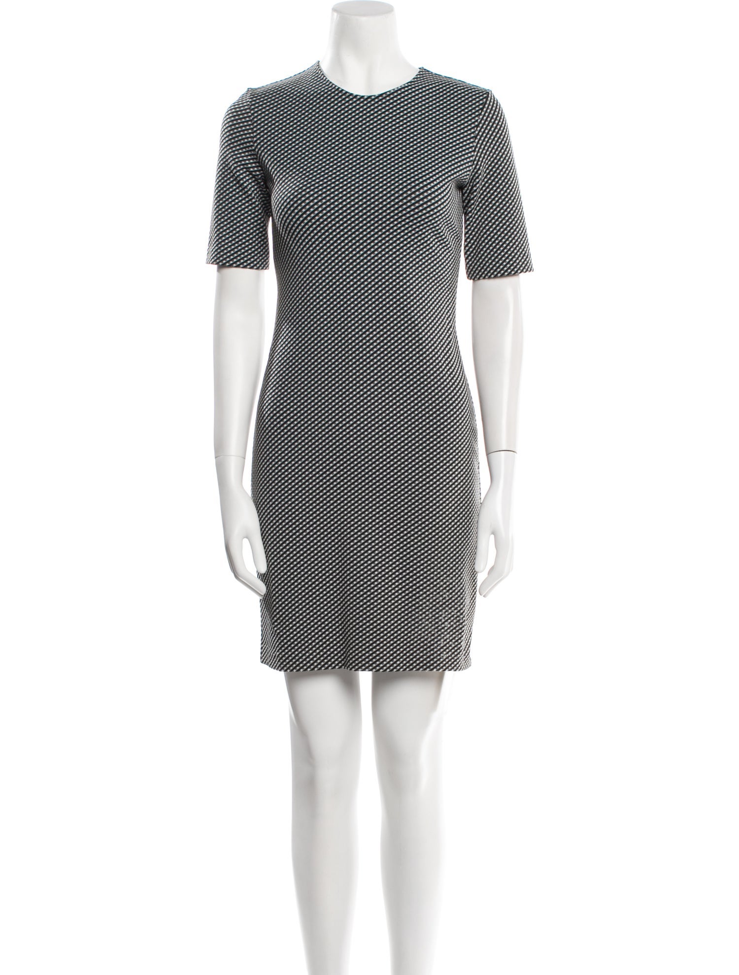 Theory Plaid Print Mini Dress