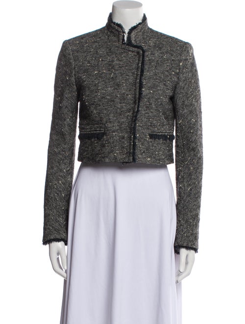 Theory Wool Tweed Pattern Evening Jacket