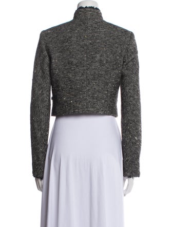 Theory Wool Tweed Pattern Evening Jacket