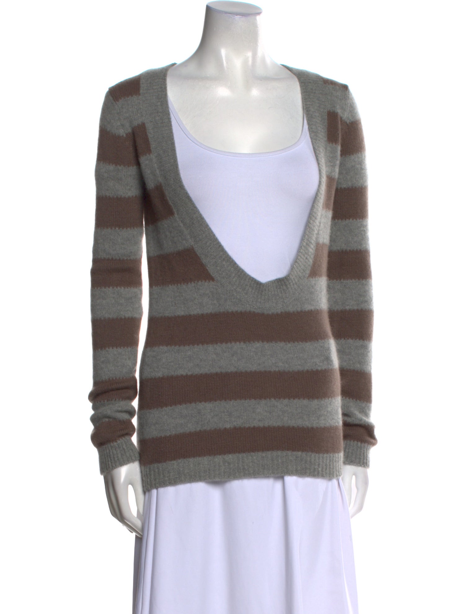 Theory Cashmere Striped Sweater