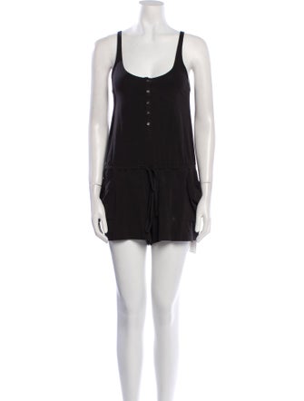 Theory Square Neckline Romper