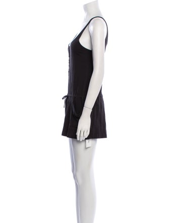 Theory Square Neckline Romper