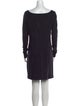 Theory Bateau Neckline Mini Dress