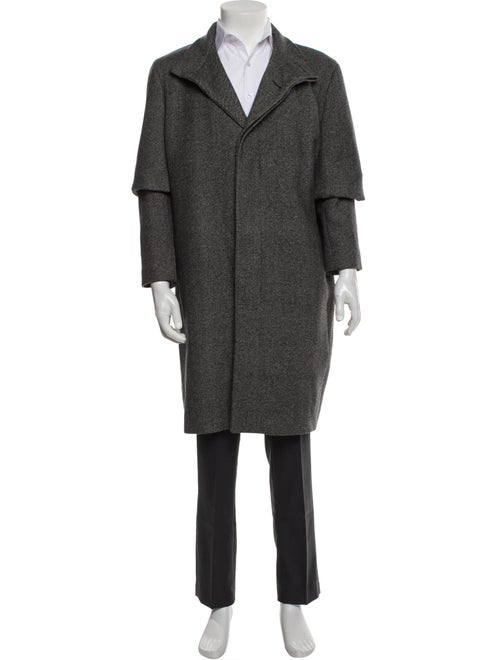 Theory Wool Houndstooth Print Overcoat