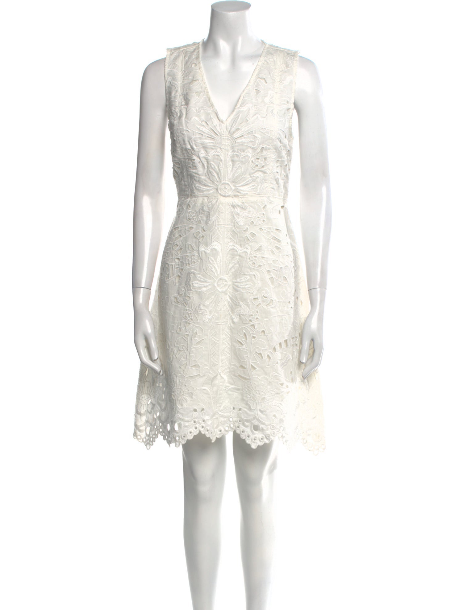 Theory Lace Pattern Knee-Length Dress