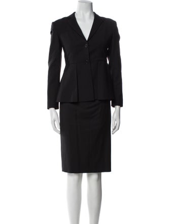 Theory Virgin Wool Skirt Suit
