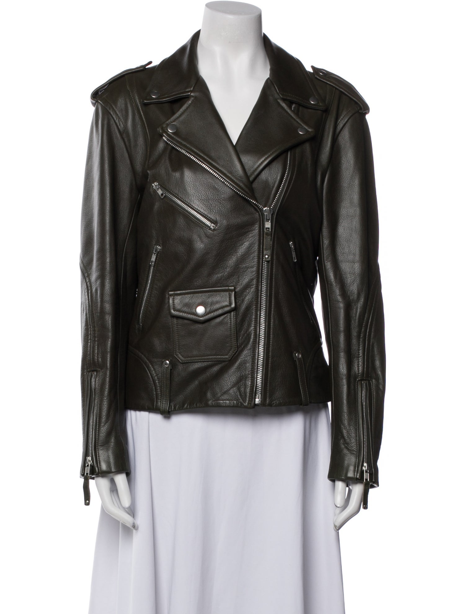 Theory Leather Biker Jacket