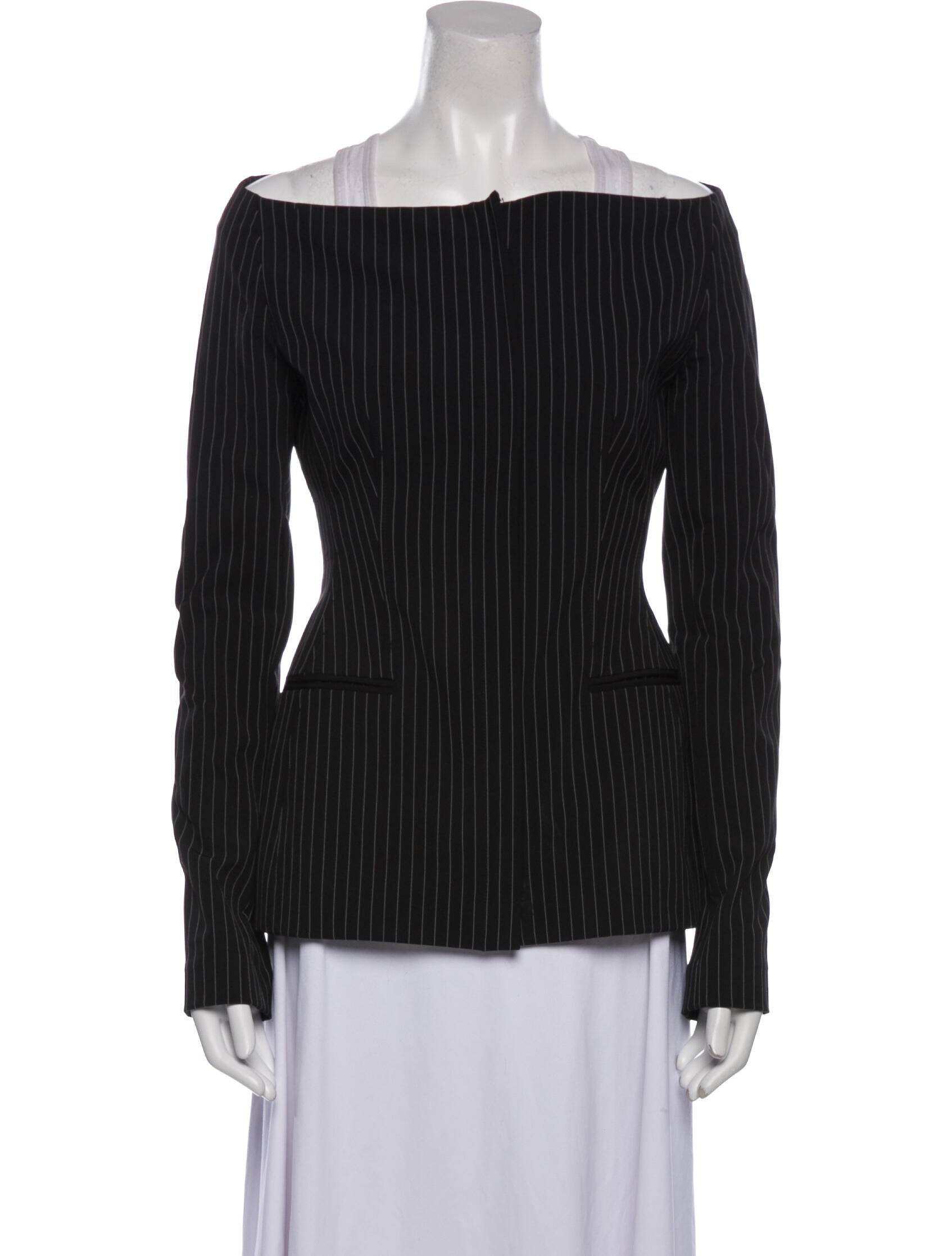 Theory Striped Evening Jacket