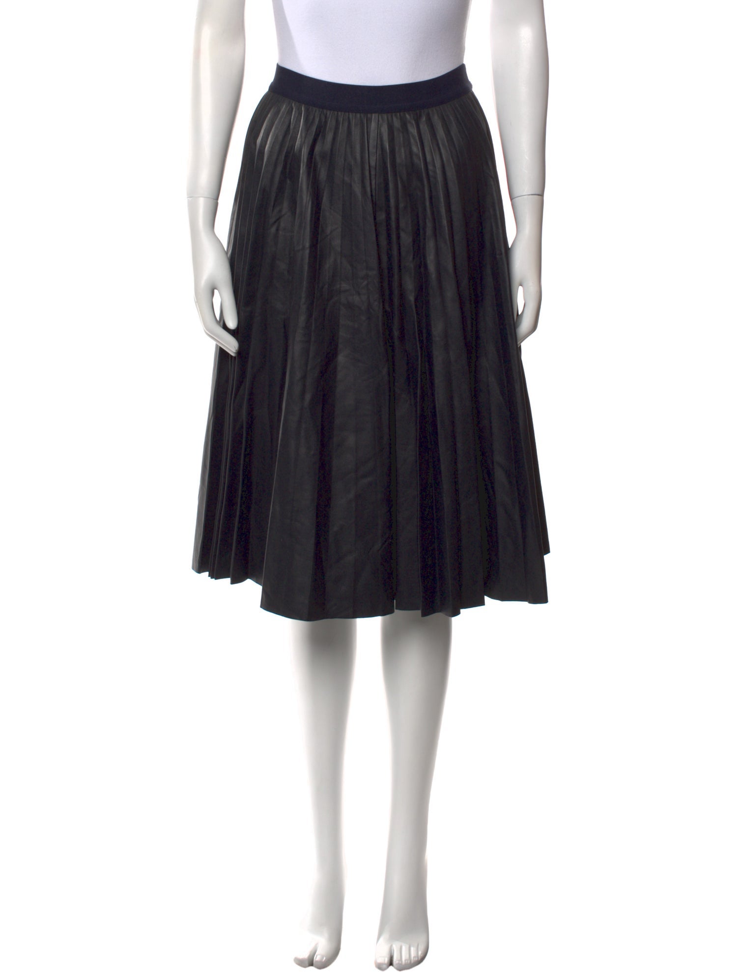 Theory Leather Knee-Length Skirt